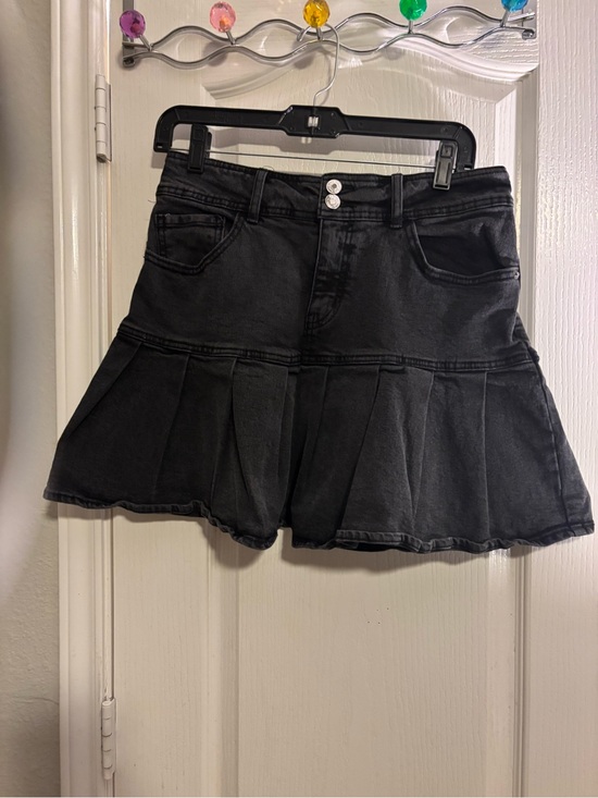wild fable Dresses & Skirts - wild fable Black Pleated Denim Mini Skirt